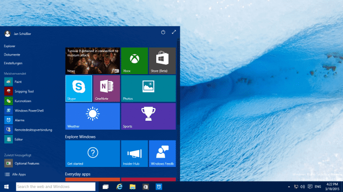 Windows 10: Microsoft veröffentlicht März-Preview