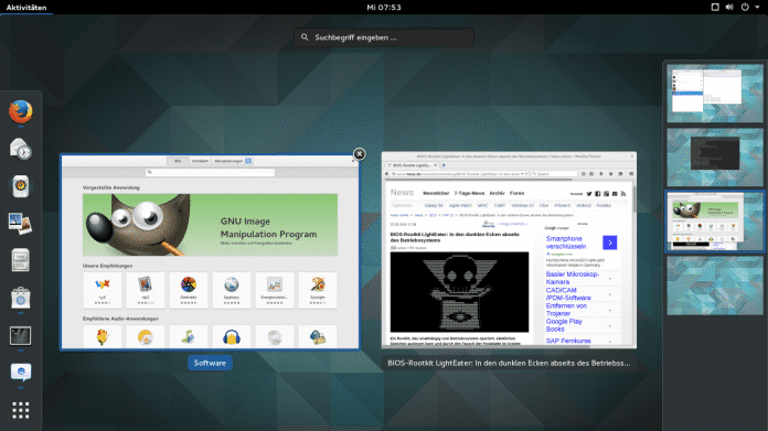 Linux-Desktop: Bei Gnome 3.16 erscheinen Nachrichten jetzt oben