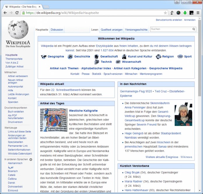 Das größte Wissensprojekt im Internet: Ein Wiki.
