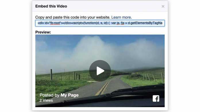 Facebook: Embedded Video-Player und Internet of Things