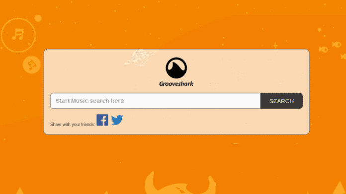 Suchmaske von Grooveshark.io