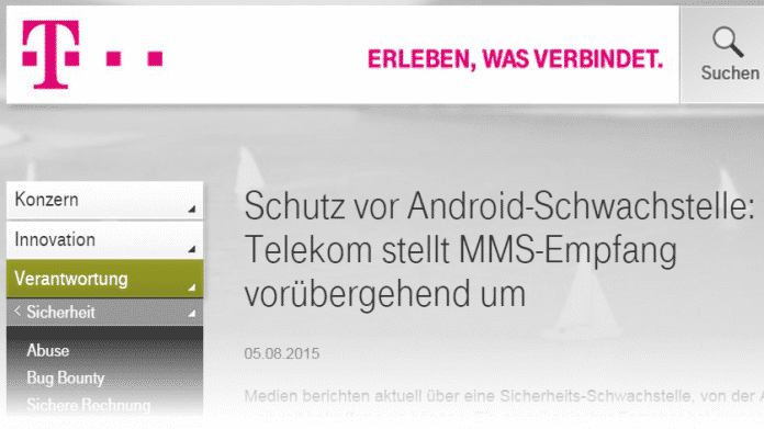 Telekom schaltet MMS wegen Android-Lücken ab