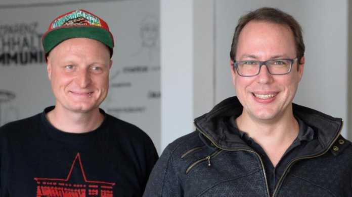 Andre Meister und Markus Beckedahl von Netzpolitik.org