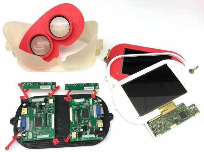Das Gehäuse des Lichtfeld-VR-Headsets stammt aus dem 3D-Drucker.