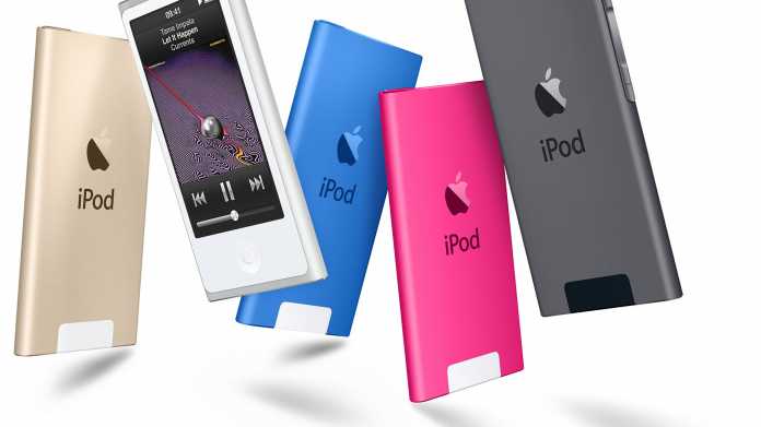 iPod nano in verschiedenen Farben