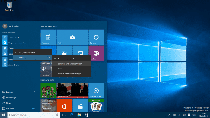 Windows 10: Insider Preview 10565