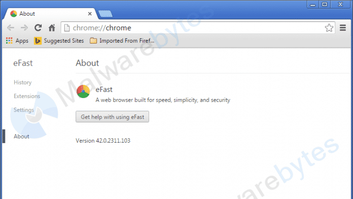 Dreiste Adware: eFast Browser ersetzt Webbrowser