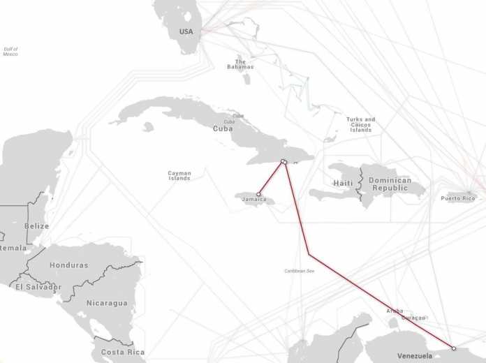 Ein Netz an Unterseekabeln umspannt Kuba, dennoch musste ein eigenes Kabel bis nach Venezuela verlegt werden. Die Verbindung nach Jamaika ist ein Backup dieser Verbindung.
