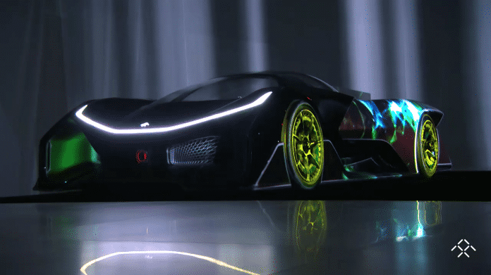 Schwarzer Sportwagen FFZERO1 Concept