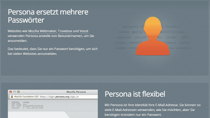 Mozilla stellt Authentifizierungsdienst &quot;Persona&quot; ein