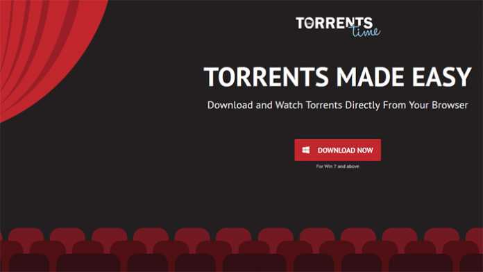 Die Startseite von Torrents Time
