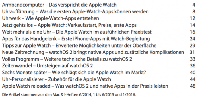 Artikeldossier: Mac &amp; i kompakt Apple Watc
