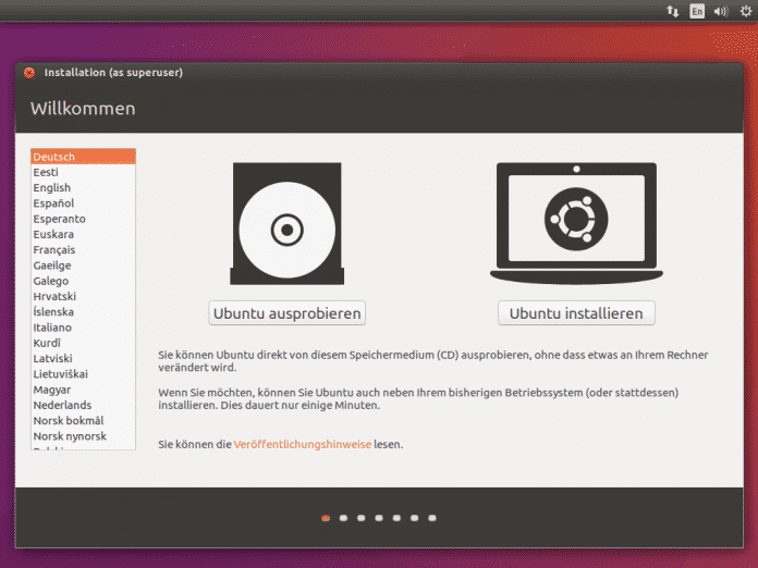 Der Ubuntu-Installer und die Unity-Bedienoberfläche wurden kaum verändert.