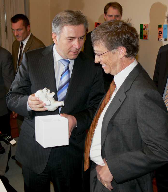 Klaus Wowereit und Bill Gates