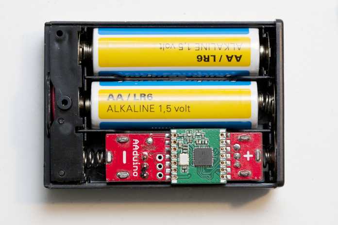 AAduino Arduino im Batterieformat