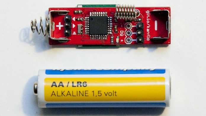 AAduino: Der Mikrocontroller versteckt sich im Batteriefach