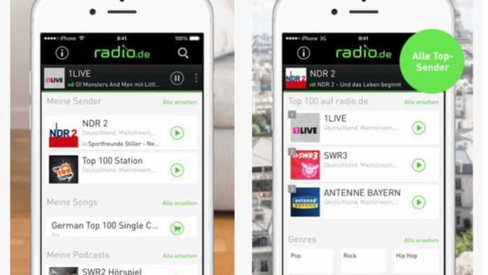Radio.de-App schickt Musik an Chromecast