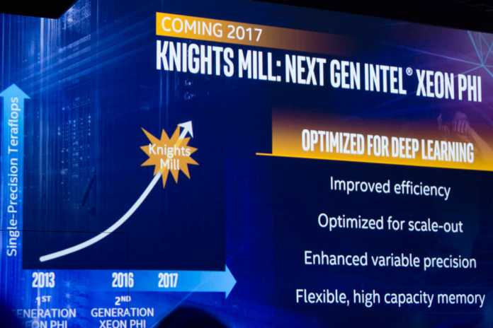 Intel plant ein Xeon Phi Knights Landing Derivat &quot;Knigts Mill&quot;, optimiert für Deep Learning.