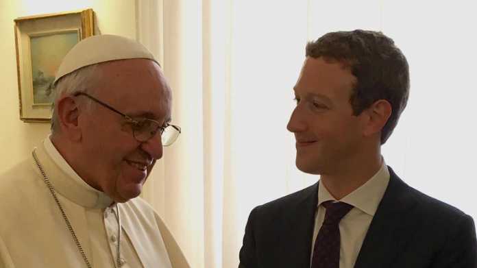 Papst trifft Facebook-Gründer Zuckerberg