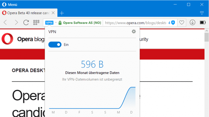 Web-Browser Opera: VPN für die Massen