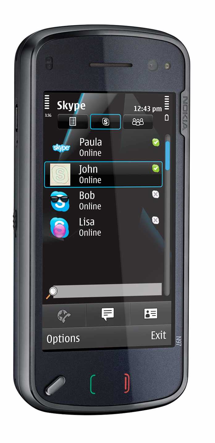 N97 mit Skype