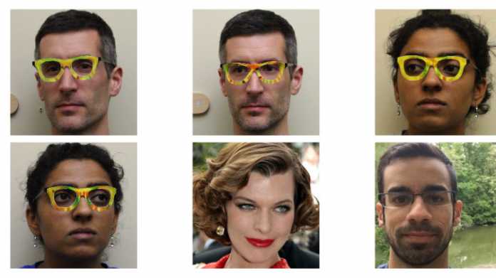 Buntes Brillengestell kann Gesichtserkennung austricksen