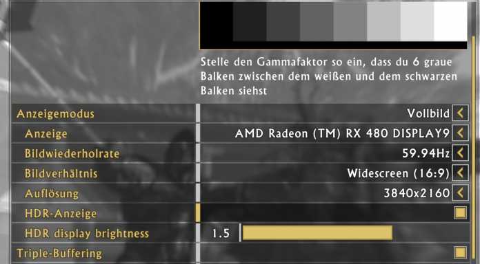 Sind GPU und Display kompatibel, lässt sich HDR im Optionsmenü von Shadow Warrior 2 aktvieren.