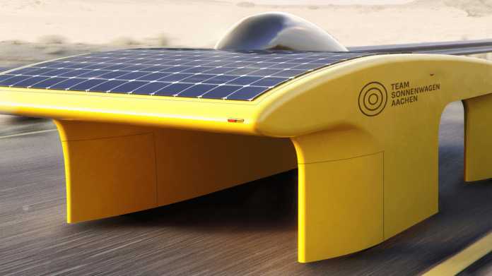 Sparsam, leicht, windschnittig: Studenten bauen Solar-Rennauto