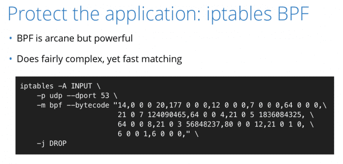 Linux-Firewall iptables mit BPF-Modul