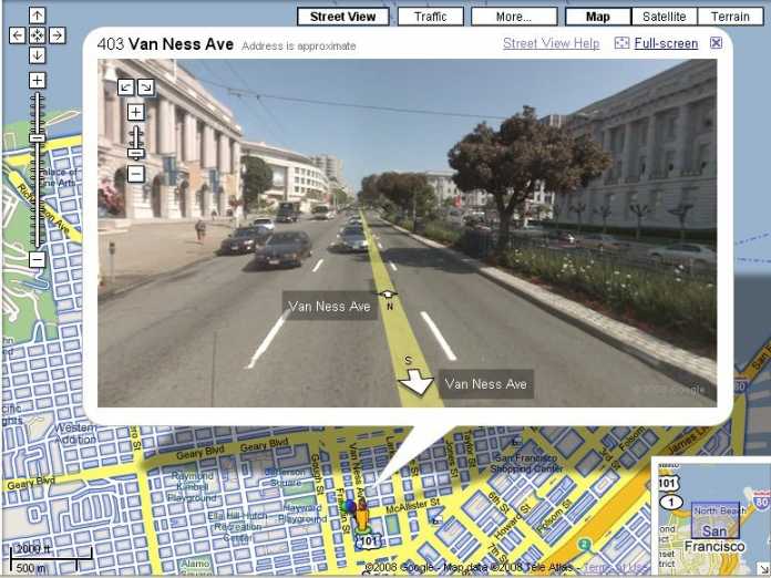 Street View in San Francisco