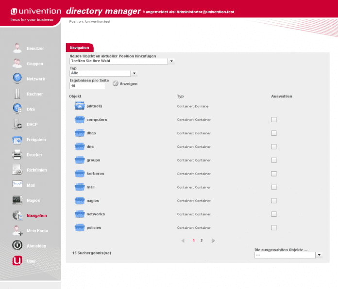 Der Univention Directory Manager