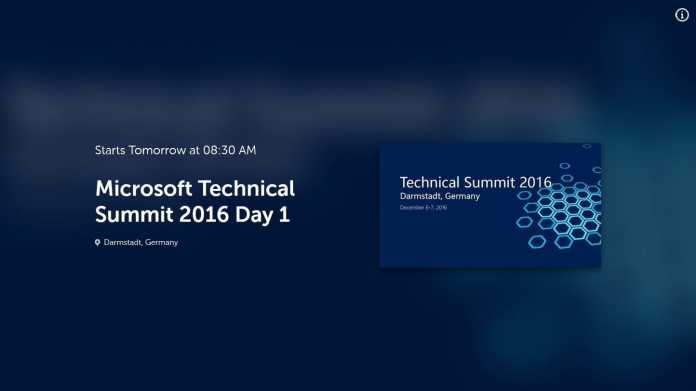 Live: Microsoft überträgt einige Vorträge des Technical Summit
