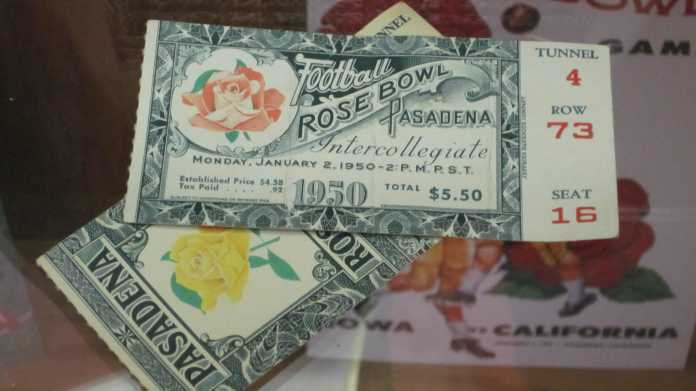 2 Rose Bowl Tickets 1950