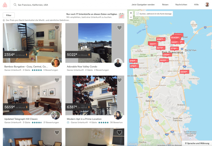 Airbnb darf künftig mit weniger Einschränkungen Zimmer und Wohnungen in San Francisco vermitteln.