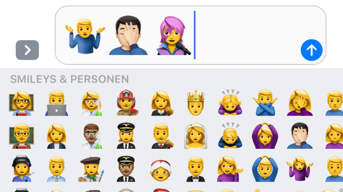 Emojis in iOS 10.2