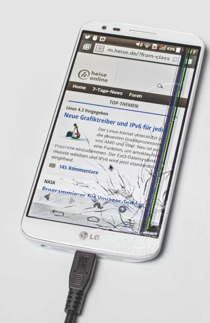 Spiderapp auf dem Smartphone: Sofern man nicht grob fahrlässig gehandelt hat, ersetzt die meisten Geräteversicherungen den Glasbruch.