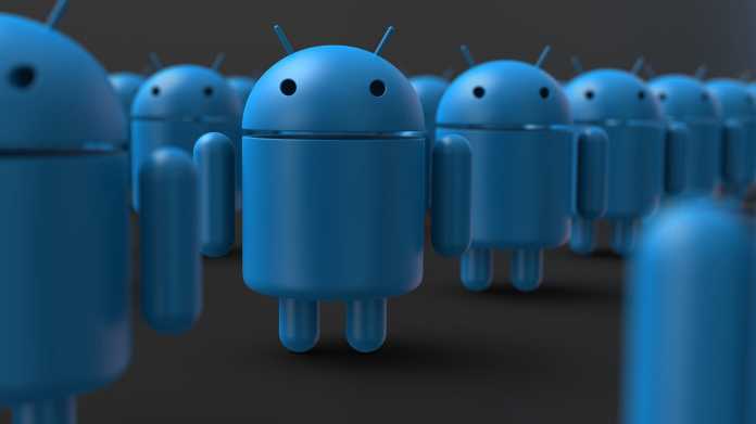 Blaue Androiden