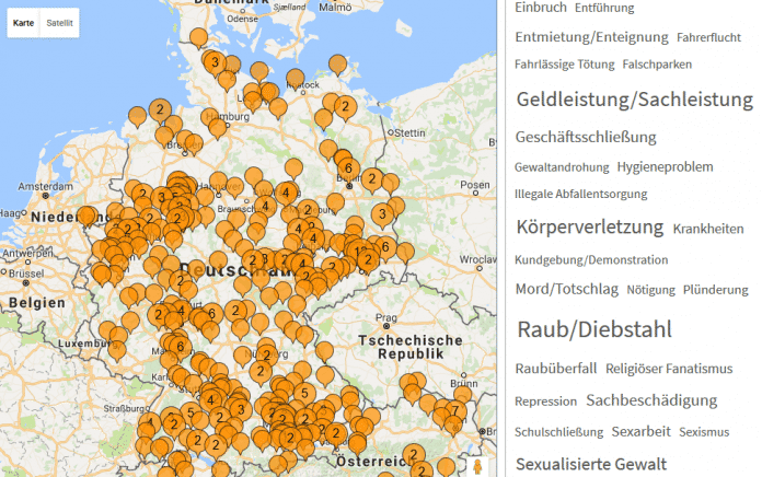 Die &quot;Hoaxmap&quot; sammelt widerlegte Gerüchte und macht auf die vermehrten Fake News zu Flüchtlingen aufmerksam.