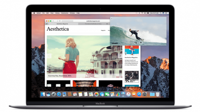 Safari 10 auf dem Mac