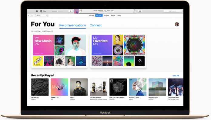 iTunes unter macOS Sierra