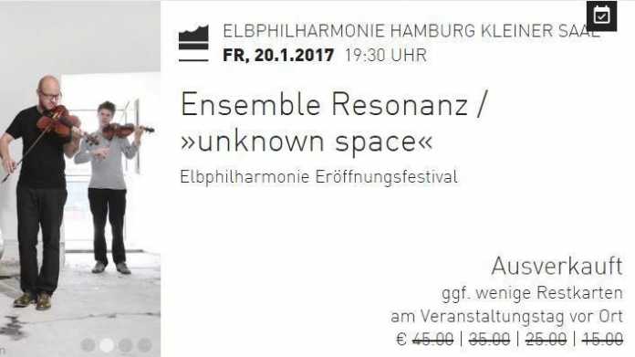 Heikler Bug im Online-Shop der Elbphilharmonie: Gekaufte Tickets öffentlich abrufbar