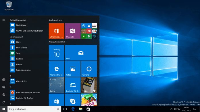 Windows 10: Insider Preview 15002 gibt Feature-Ausblick aufs Frühjahr