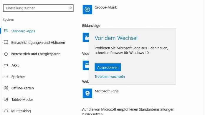 Edge: Ärger über vordrängelnden Microsoft-Browser nach Windows-10-Updates