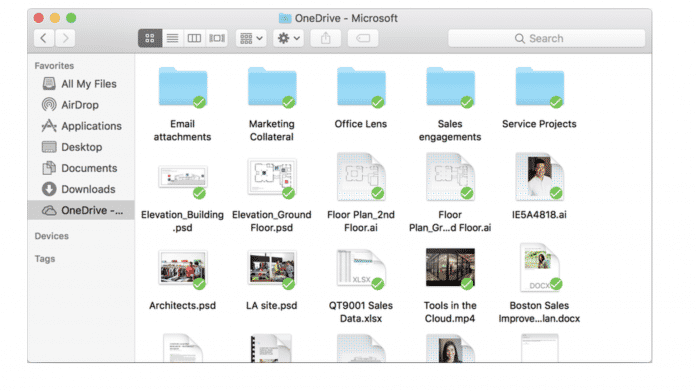 OneDrive für den Mac