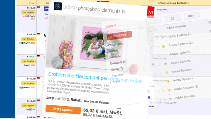 Nervige Online-Werbung von Adobe