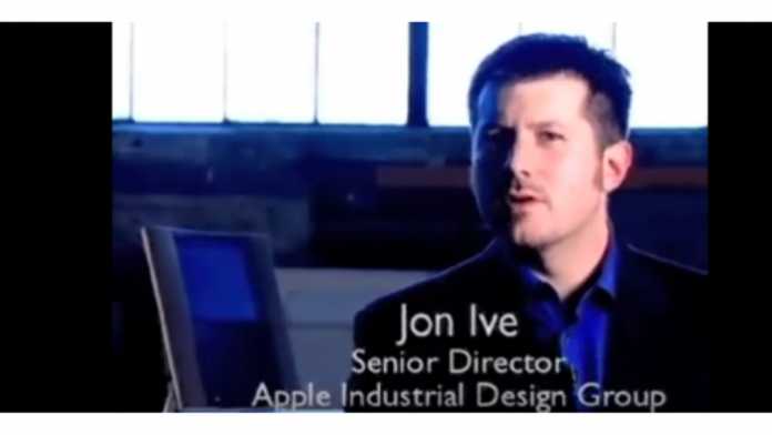 Apples heutiger Designboss mit TAM im Hintergrund.