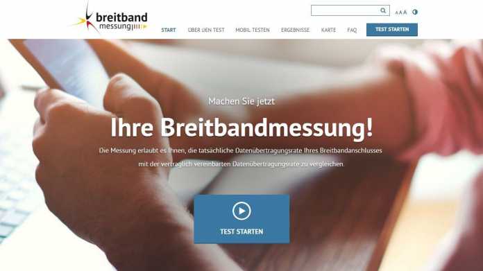 Bundesnetzagentur / Breitbandmessung