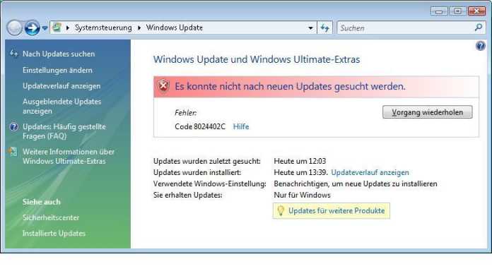 Microsoft betreibt anscheinend keine IPv6-tauglichen Update- Server für sein neues Betriebssystem Vista.