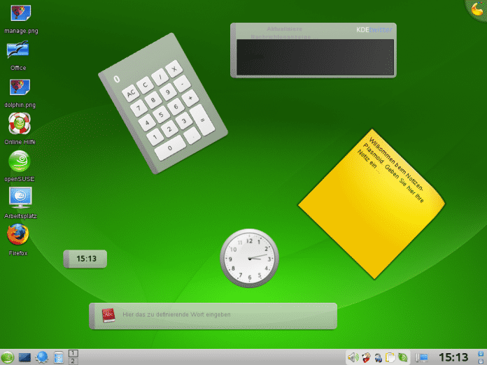 KDE 4 mit Plasma-Desktop
