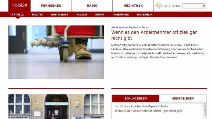 Zeitungsverleger verklagen RBB wegen Online-Angebots